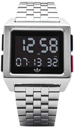 Adidas Herren Digital Uhr mit Edelstahl Armband Z01-2924-00 - 1
