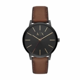 Armani Exchange Herren Analog Quarz Uhr mit Leder Armband AX2706 - 1