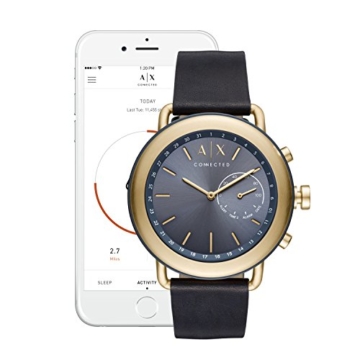 Armani Exchange Herren Analog Quarz Uhr mit Leder Armband AXT1023 - 4
