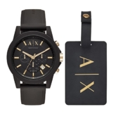 Armani Exchange Herren Chronograph Quarz Uhr mit Silikon Armband AX7105 - 1