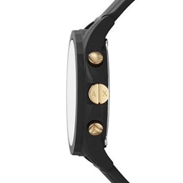 Armani Exchange Herren Chronograph Quarz Uhr mit Silikon Armband AX7105 - 2