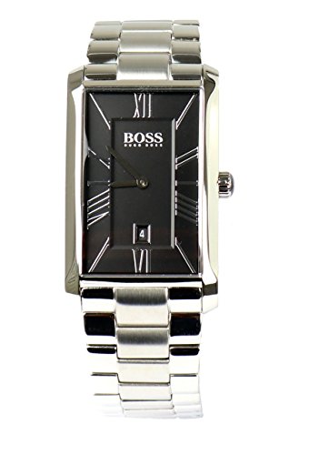 BOSS Hugo Herren Armbanduhr Uhr Watch 1513439 Edelstahl Silber Schwarz - 1