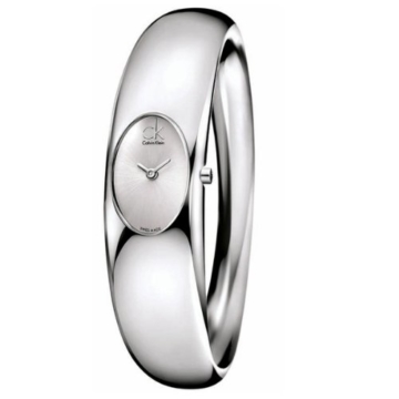 Calvin Klein Damen Analog Quarz Uhr mit Edelstahl Armband K1Y22120 - 1