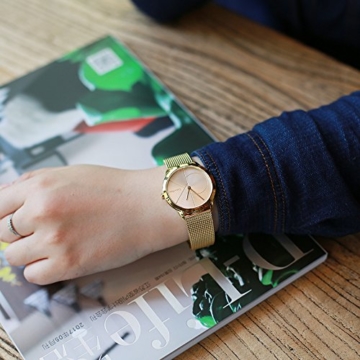 Calvin Klein Damen Analog Quarz Uhr mit Edelstahl Armband K3M22526 - 5