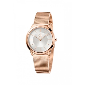 Calvin Klein Damen Analog Quarz Uhr mit Edelstahl Armband K3M22626 - 1
