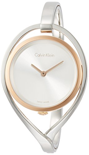 Calvin Klein Damen Analog Quarz Uhr mit Edelstahl Armband K6L2SB16 - 1