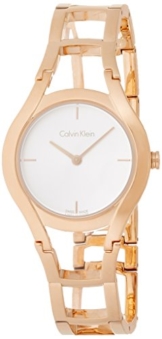 Calvin Klein Damen Analog Quarz Uhr mit Edelstahl Armband K6R23626 - 1