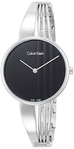 Calvin Klein Damen Analog Quarz Uhr mit Edelstahl Armband K6S2N111 - 1