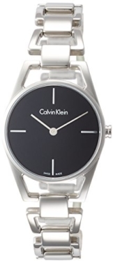 Calvin Klein Damen Analog Quarz Uhr mit Edelstahl Armband K7L23141 - 1