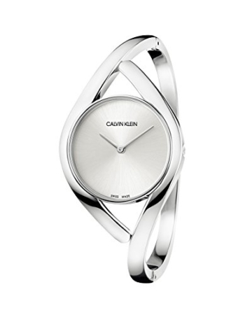 Calvin Klein Damen Analog Quarz Uhr mit Edelstahl Armband K8U2M116 - 1