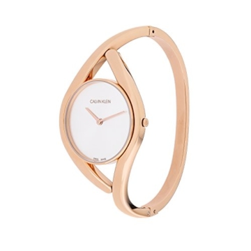 Calvin Klein Damen Analog Quarz Uhr mit Edelstahl Armband K8U2M616 - 2