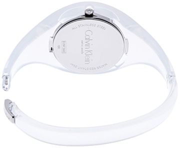 Calvin Klein Damen Analog Quarz Uhr mit Harz Armband K4W2MXK6 - 2