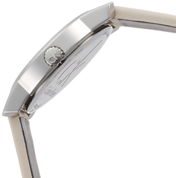 Calvin Klein Damen Analog Quarz Uhr mit Leder Armband K2G231XH - 3
