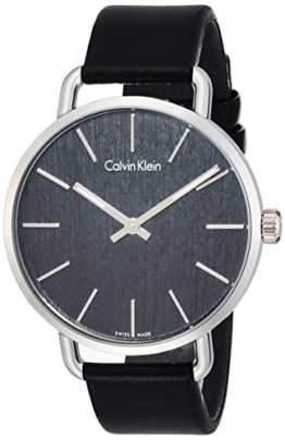 Calvin Klein Damen Analog Quarz Uhr mit Leder Armband K7B211C1 - 1