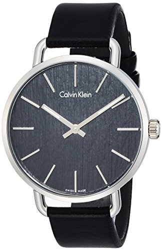 Calvin Klein Damen Analog Quarz Uhr mit Leder Armband K7B211C1 - 1
