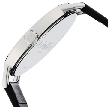 Calvin Klein Damen Analog Quarz Uhr mit Leder Armband K7B211C1 - 3