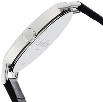 Calvin Klein Damen Analog Quarz Uhr mit Leder Armband K7B211C6 - 3