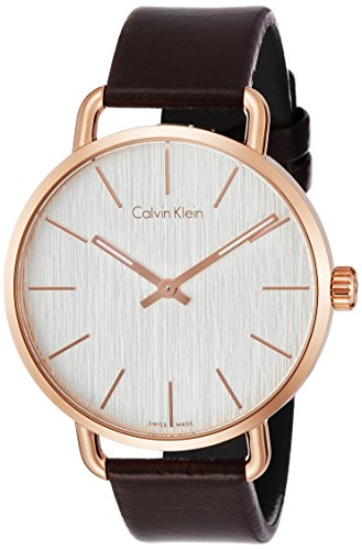 Calvin Klein Damen Analog Quarz Uhr mit Leder Armband K7B216G6 - 1