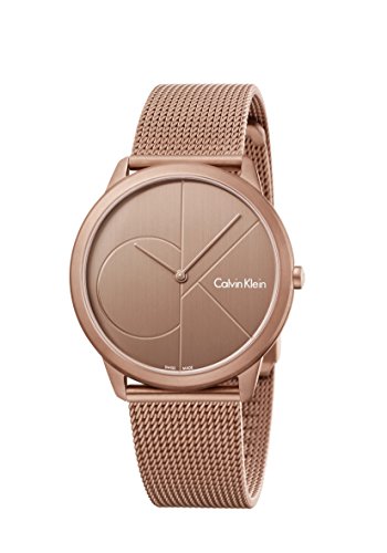Calvin Klein Damen Analog Quarz Uhr mit Vergoldet Armband K3M11TFK - 1