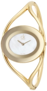 Calvin Klein Damen-Armbanduhr Analog Quarz Edelstahl K1A2391G - 1