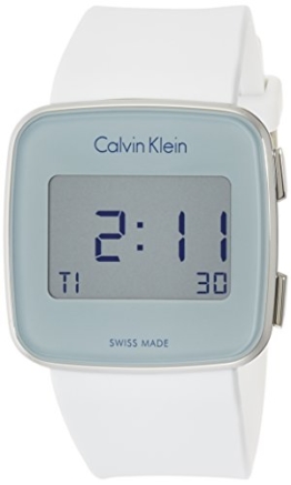 Calvin Klein Damen Digital Uhr mit Silikon Armband K5C21UM6 - 1