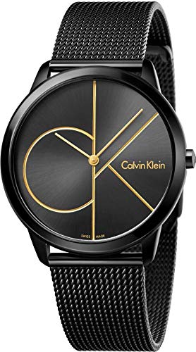 Calvin Klein Herren Analog Quarz Uhr mit Edelstahl Armband K3M214X1 - 1
