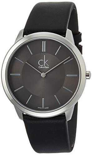 Calvin Klein Herren Analog Quarz Uhr mit Leder Armband K3M211C4 - 1