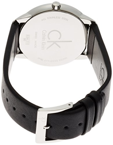 Calvin Klein Herren Analog Quarz Uhr mit Leder Armband K3M211C4 - 2