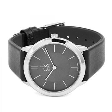 Calvin Klein Herren Analog Quarz Uhr mit Leder Armband K3M221C4 - 2