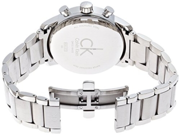 Calvin Klein Herren-Armbanduhr Chronograph Quarz Edelstahl, silber/schwarz K2G27143 - 4