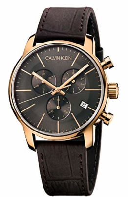 Calvin Klein Herren-Armbanduhr Chronograph Quarz Leder K2G276G3 - 1