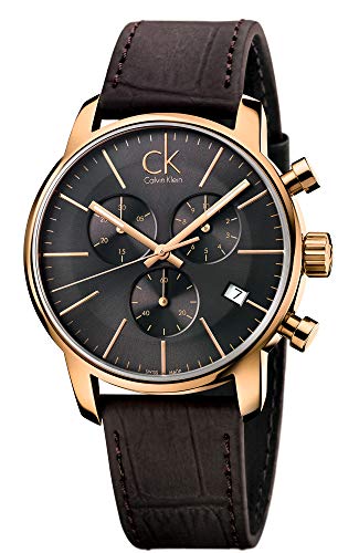 Calvin Klein Herren-Armbanduhr Chronograph Quarz Leder K2G276G3 - 2