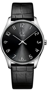 Calvin Klein Herren-Armbanduhr XL ck classic Analog Quarz Leder K4D211CX - 1