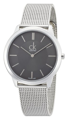 Calvin Klein Herren-Armbanduhr XL minimal Analog Quarz Edelstahl K3M21124 - 1