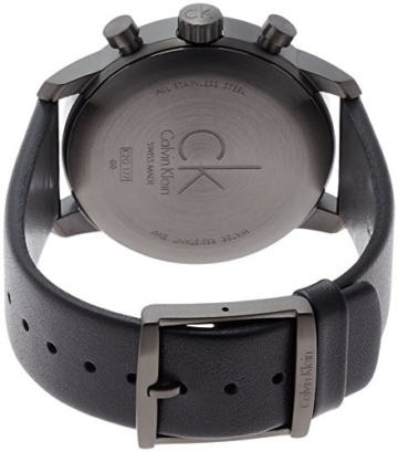 Calvin Klein Herren Chronograph Quarz Uhr mit Leder Armband K2G177C3 - 2