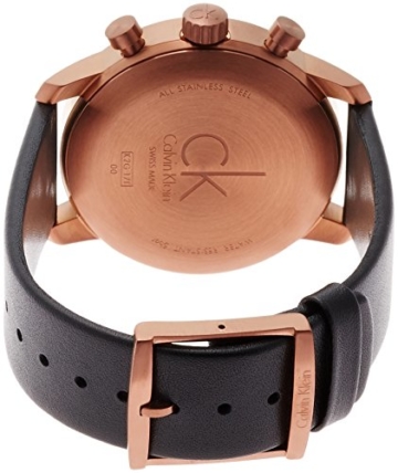 Calvin Klein Herren Chronograph Quarz Uhr mit Leder Armband K2G17TC1 - 2