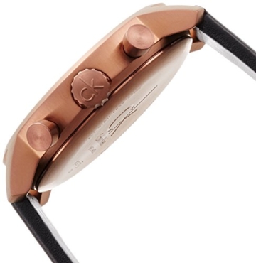 Calvin Klein Herren Chronograph Quarz Uhr mit Leder Armband K2G17TC1 - 3