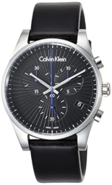 Calvin Klein Herren Chronograph Quarz Uhr mit Leder Armband K8S271C1 - 1