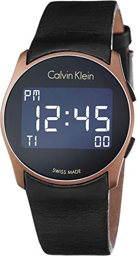 Calvin Klein Herren Digital Quarz Uhr mit Gummi Armband K5B13YC1 - 1