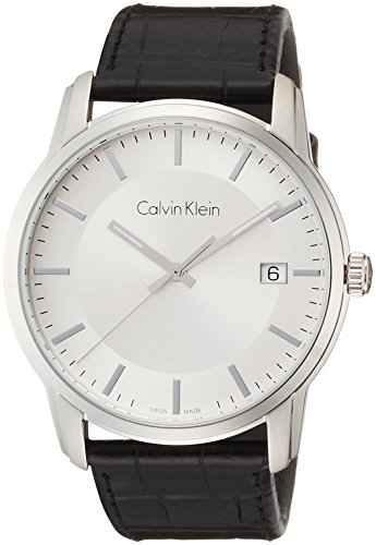 Calvin Klein Herren Digital Quarz Uhr mit Leder Armband K5S311C6 - 1