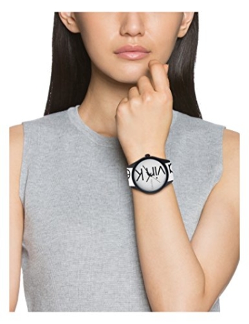 Calvin Klein Unisex-Armbanduhr Analog Quarz One Size, weiß - 2