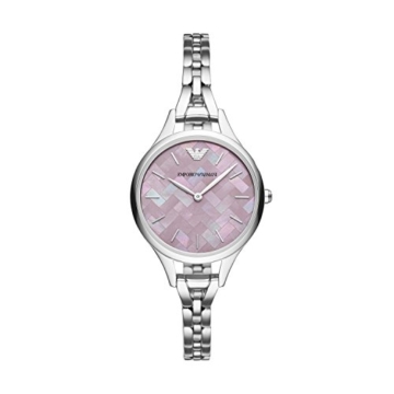 Emporio Armani Damen Analog Quarz Smart Watch Armbanduhr mit Edelstahl Armband AR11122 - 1