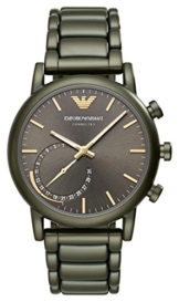 Emporio Armani Herren Analog Quarz Uhr mit Edelstahl Armband ART3015 - 1