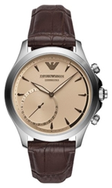 Emporio Armani Herren Analog Quarz Uhr mit Leder Armband ART3014 - 1