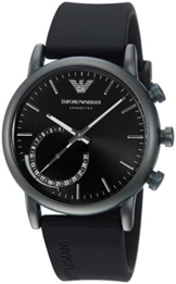 Emporio Armani Herren Analog Quarz Uhr mit Silikon Armband ART3016 - 1