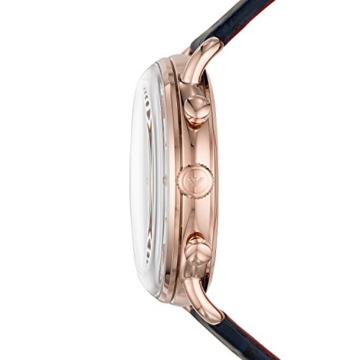 Emporio Armani Herren Chronograph Quarz Smart Watch Armbanduhr mit Leder Armband AR11123 - 2