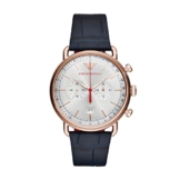 Emporio Armani Herren Chronograph Quarz Smart Watch Armbanduhr mit Leder Armband AR11123 - 1