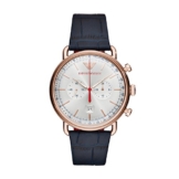 Emporio Armani Herren Chronograph Quarz Smart Watch Armbanduhr mit Leder Armband AR11123 - 1