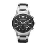 Emporio Armani Herrenuhr Metallband Uhr Chronograph Quarzwerk mit Edelstahl Armband AR2434 - 1