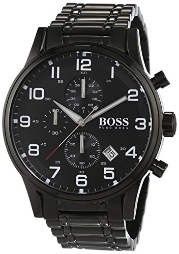 HUGO BOSS Aeroliner Herren Chronograph Quarz Edelstahl 1513180 - 1